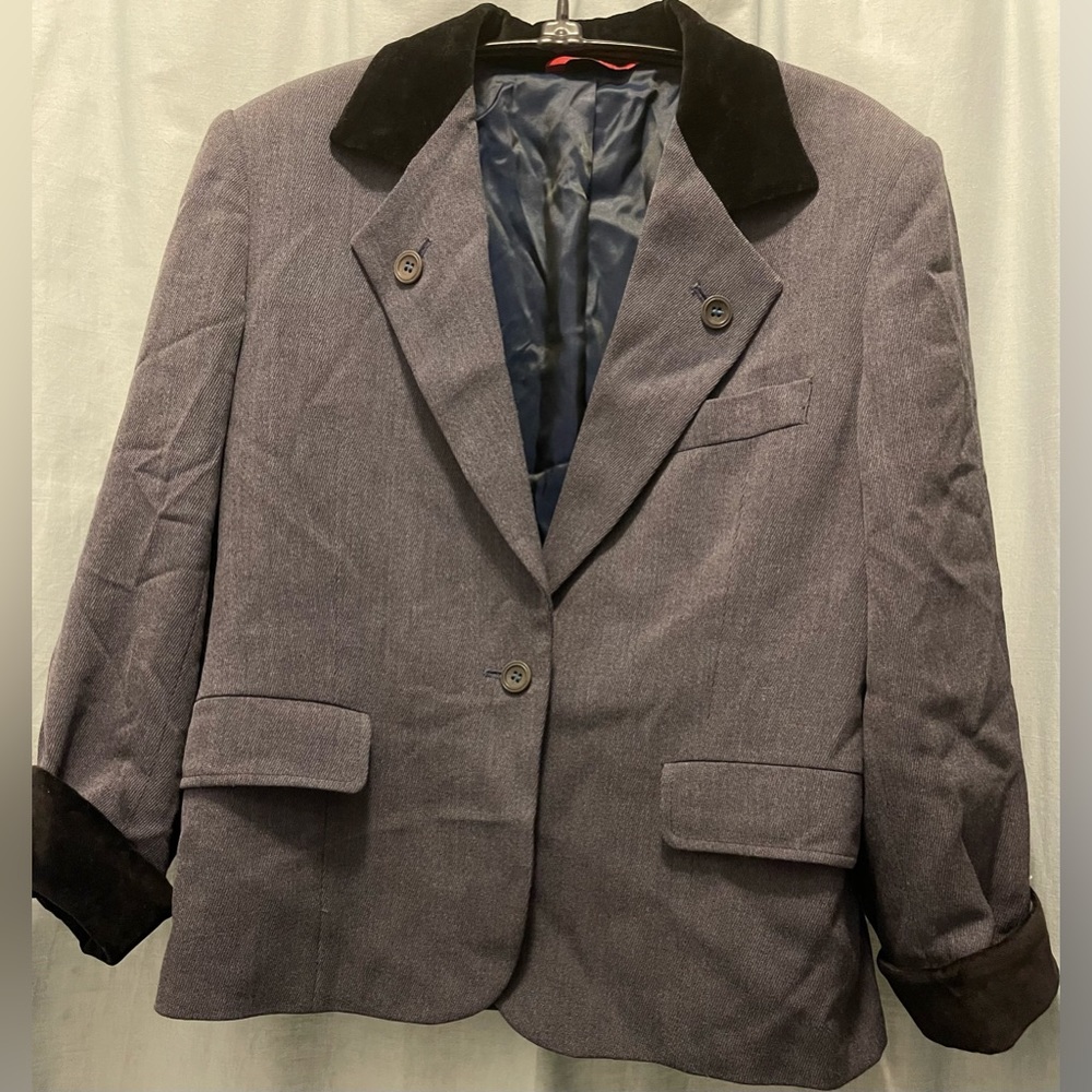 COPY Sisley Vintage made in Italy blazer blue black med